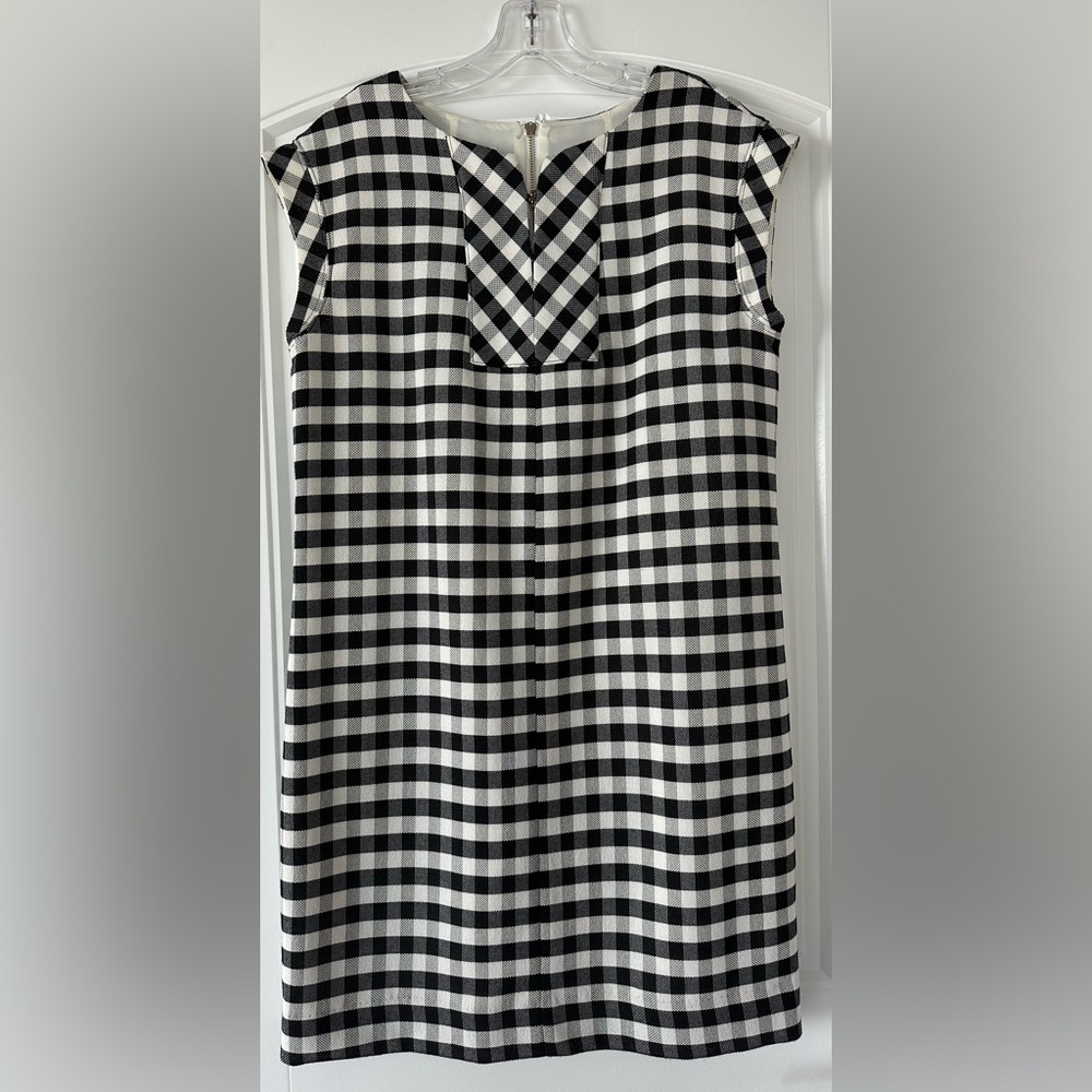 Sara Campbell Monochrome Checkered Dress - Size 12